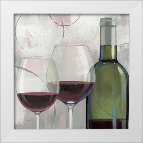 Taste Appeal Red II White Modern Wood Framed Art Print by Wiens, James