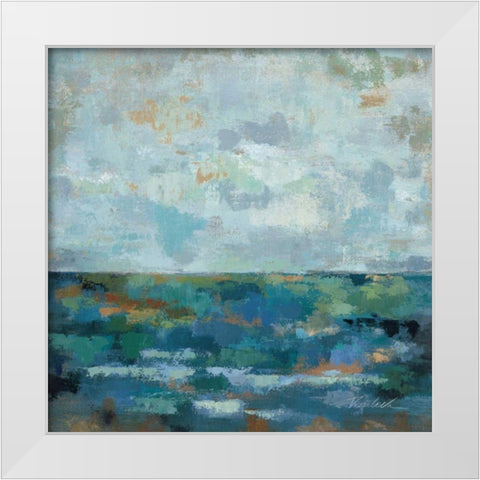 Seascape Sketches II White Modern Wood Framed Art Print by Vassileva, Silvia