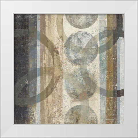 Raku I White Modern Wood Framed Art Print by Wild Apple Portfolio