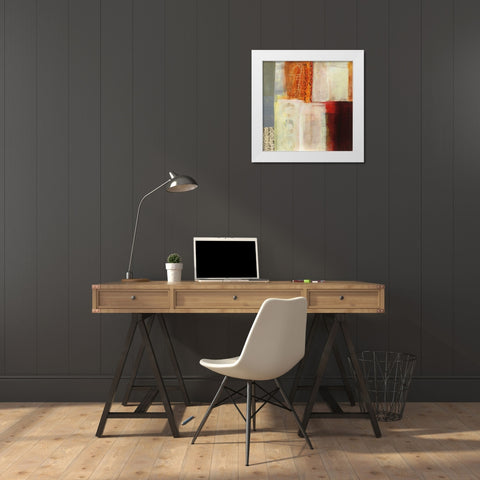 Warmth IV White Modern Wood Framed Art Print by Davies, Jane