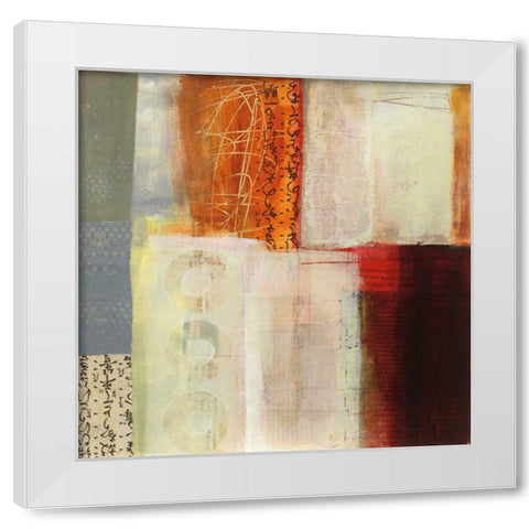 Warmth IV White Modern Wood Framed Art Print by Davies, Jane