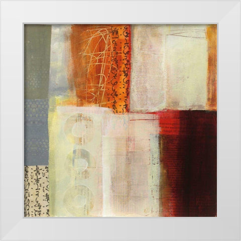 Warmth IV White Modern Wood Framed Art Print by Davies, Jane