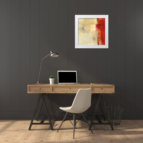 Warmth I White Modern Wood Framed Art Print by Davies, Jane