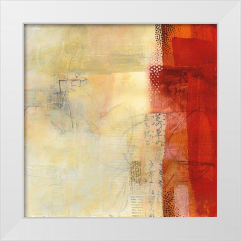 Warmth I White Modern Wood Framed Art Print by Davies, Jane