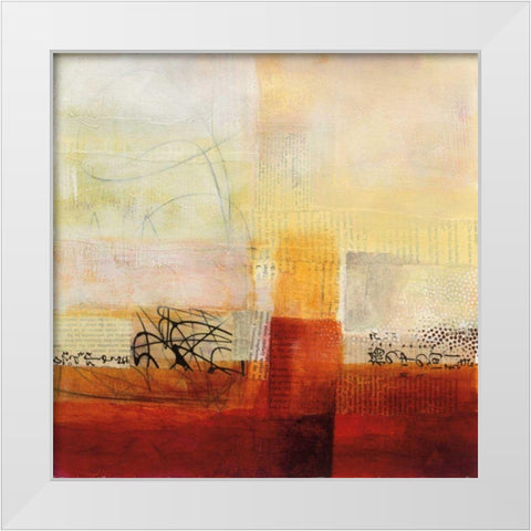 Warmth II White Modern Wood Framed Art Print by Davies, Jane