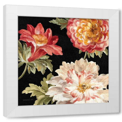 Mixed Floral IV Crop II White Modern Wood Framed Art Print by Nai, Danhui