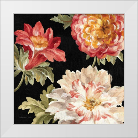 Mixed Floral IV Crop II White Modern Wood Framed Art Print by Nai, Danhui