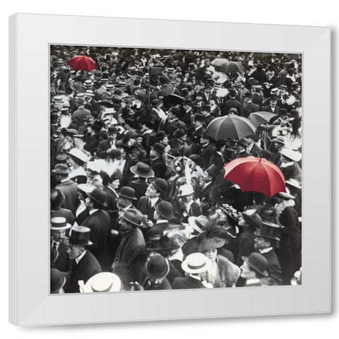 The Coronation  White Modern Wood Framed Art Print by Wild Apple Portfolio