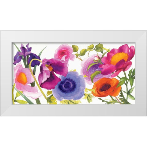 Some Favorites White Modern Wood Framed Art Print by Novak, Shirley