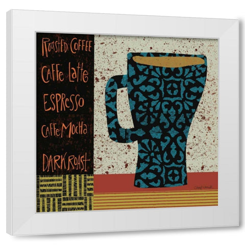 Fair Trade III White Modern Wood Framed Art Print by Warrick, Cheryl