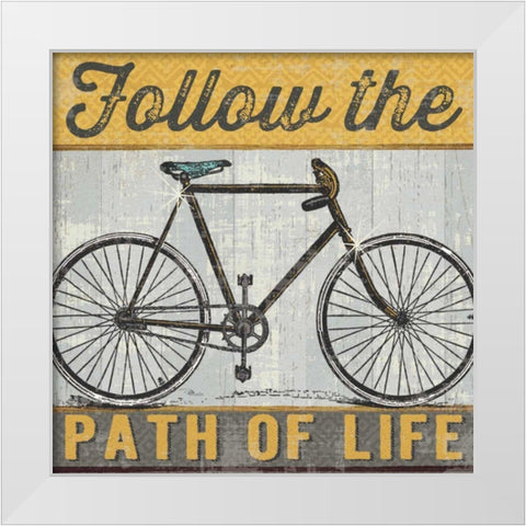 Joy Ride II White Modern Wood Framed Art Print by Pela Studio