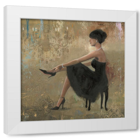 Grand Evening Square White Modern Wood Framed Art Print by Sullivan, Myles