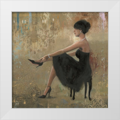 Grand Evening Square White Modern Wood Framed Art Print by Sullivan, Myles