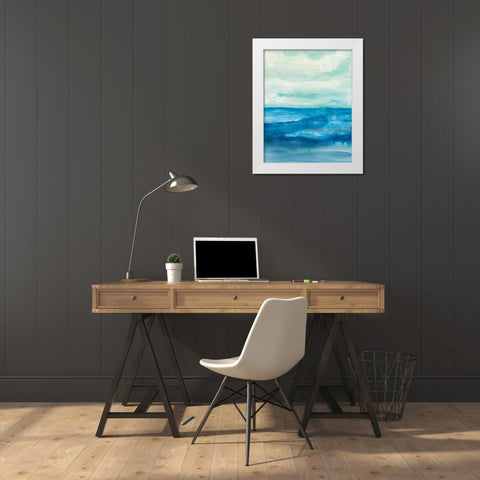 Shallow Water 12x18 White Modern Wood Framed Art Print by Paschke, Chris