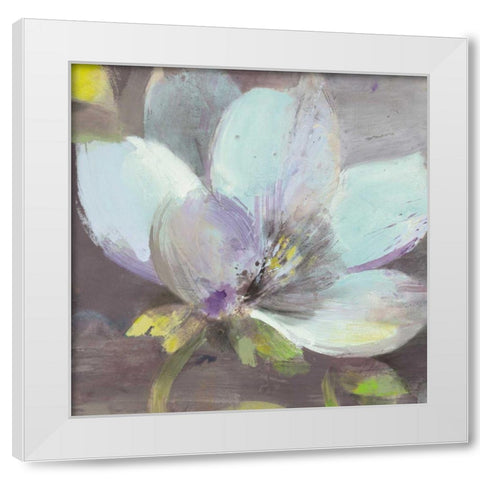 Jump II White Modern Wood Framed Art Print by Hristova, Albena