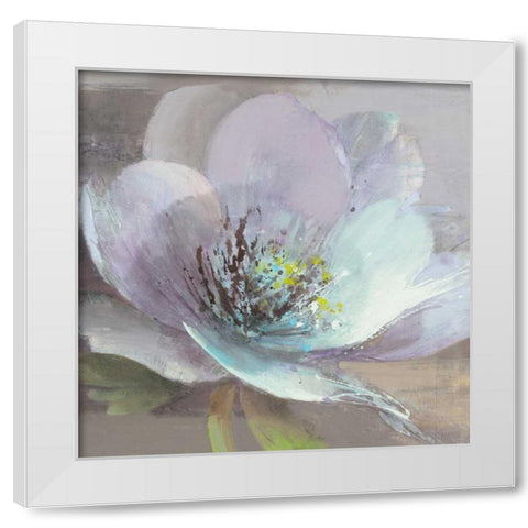 Jump III White Modern Wood Framed Art Print by Hristova, Albena