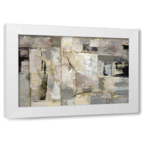 Walking Down the Street White Modern Wood Framed Art Print by Vassileva, Silvia