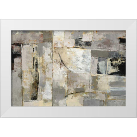 Walking Down the Street White Modern Wood Framed Art Print by Vassileva, Silvia