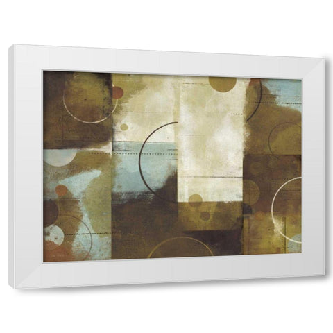 April Showers I White Modern Wood Framed Art Print by Mullan, Michael