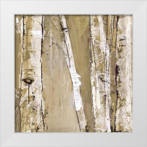 Where the Sun Sleeps I Neutral White Modern Wood Framed Art Print by Day, Kellie