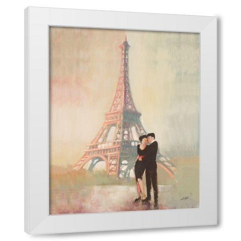 Rendezvous II White Modern Wood Framed Art Print by Purinton, Julia