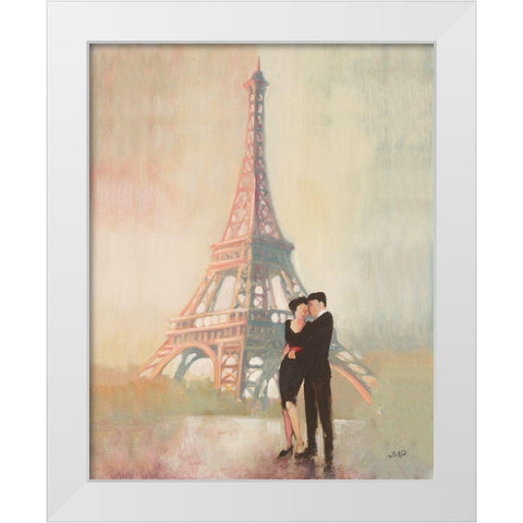Rendezvous II White Modern Wood Framed Art Print by Purinton, Julia