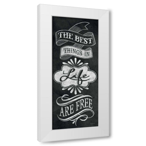 The Best Things in Life White Modern Wood Framed Art Print by Urban, Mary