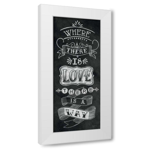 Where There is Love White Modern Wood Framed Art Print by Urban, Mary