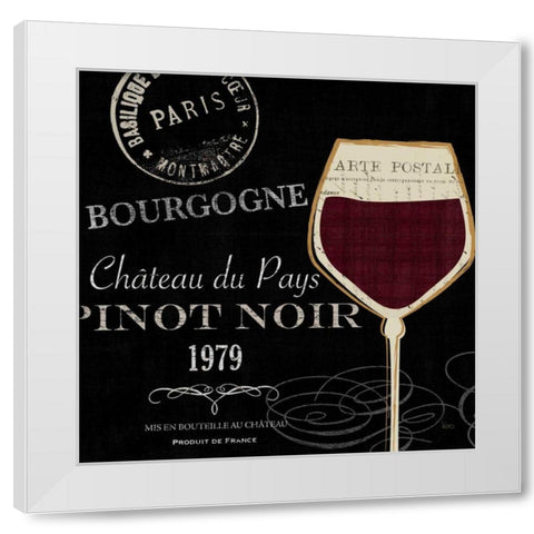 At the Winery II Black White Modern Wood Framed Art Print by Charron, Veronique