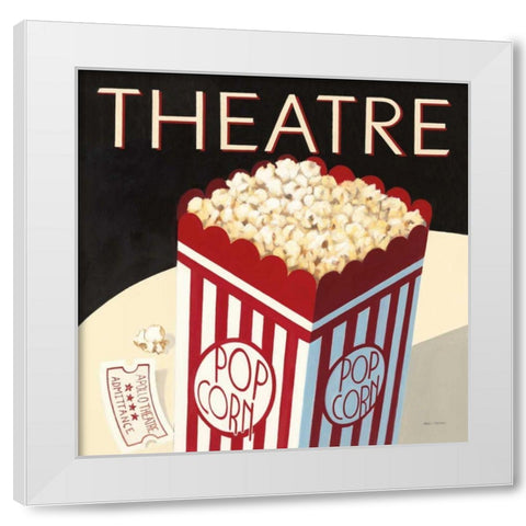 Theatre White Modern Wood Framed Art Print by Fabiano, Marco