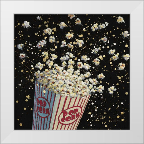 Cinema Pop White Modern Wood Framed Art Print by Wiens, James