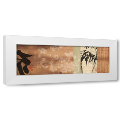 Whispering Dusk I White Modern Wood Framed Art Print by Paschke, Chris