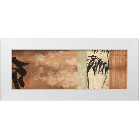 Whispering Dusk I White Modern Wood Framed Art Print by Paschke, Chris