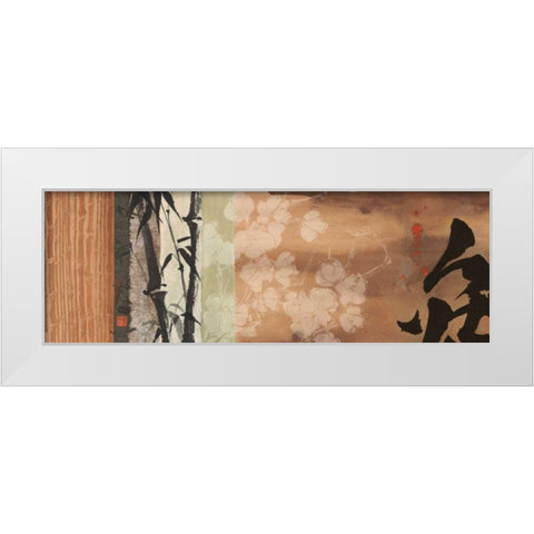 Whispering Dusk II White Modern Wood Framed Art Print by Paschke, Chris