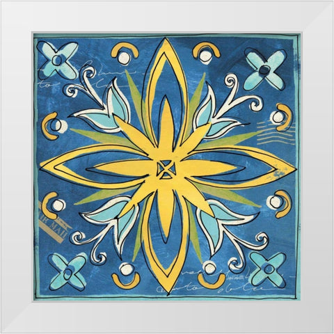 Tuscan Sun Tile I White Modern Wood Framed Art Print by Tavoletti, Anne