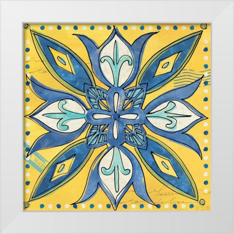 Tuscan Sun Tile II White Modern Wood Framed Art Print by Tavoletti, Anne