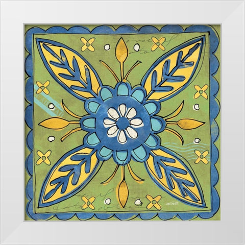 Tuscan Sun Tile III White Modern Wood Framed Art Print by Tavoletti, Anne