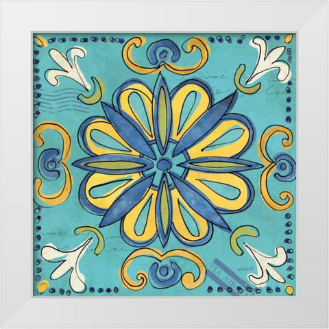 Tuscan Sun Tile IV White Modern Wood Framed Art Print by Tavoletti, Anne