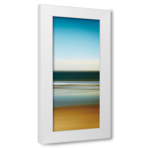 Sea Stripes I Crop Panel II White Modern Wood Framed Art Print by Gendreau, Katherine