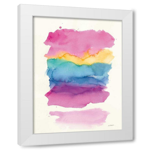 Miami White Modern Wood Framed Art Print by Schick, Mike