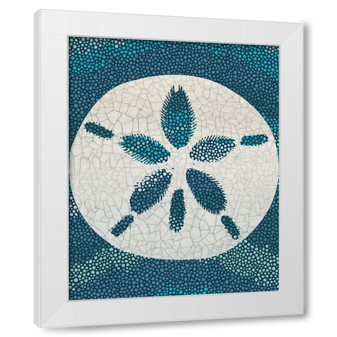 Sea Glass II Crop White Modern Wood Framed Art Print by Wild Apple Portfolio