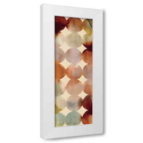 Raindots Panel II White Modern Wood Framed Art Print by Wild Apple Portfolio