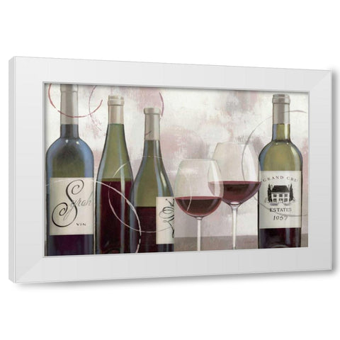 Taste Appeal Red II White Modern Wood Framed Art Print by Wiens, James