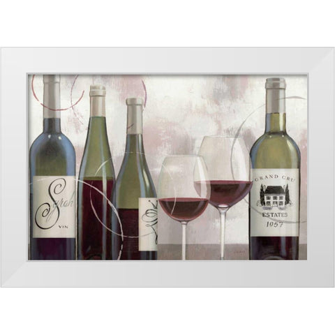 Taste Appeal Red II White Modern Wood Framed Art Print by Wiens, James