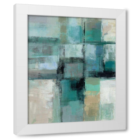 Island Hues Crop I White Modern Wood Framed Art Print by Vassileva, Silvia