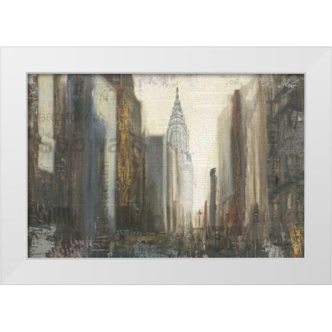 Urban Movement I NY Neutral Crop White Modern Wood Framed Art Print by Sullivan, Myles