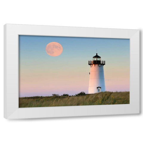 Moon over Marthas Vineyard White Modern Wood Framed Art Print by Gendreau, Katherine