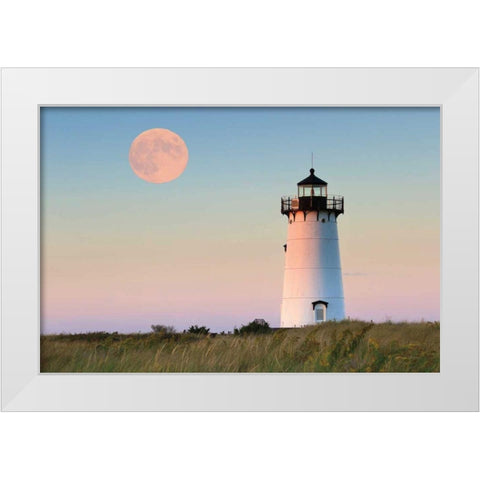 Moon over Marthas Vineyard White Modern Wood Framed Art Print by Gendreau, Katherine