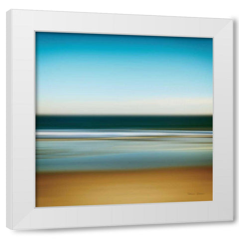 Sea Stripes I White Modern Wood Framed Art Print by Gendreau, Katherine