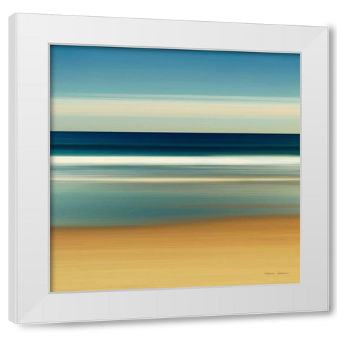 Sea Stripes II White Modern Wood Framed Art Print by Gendreau, Katherine